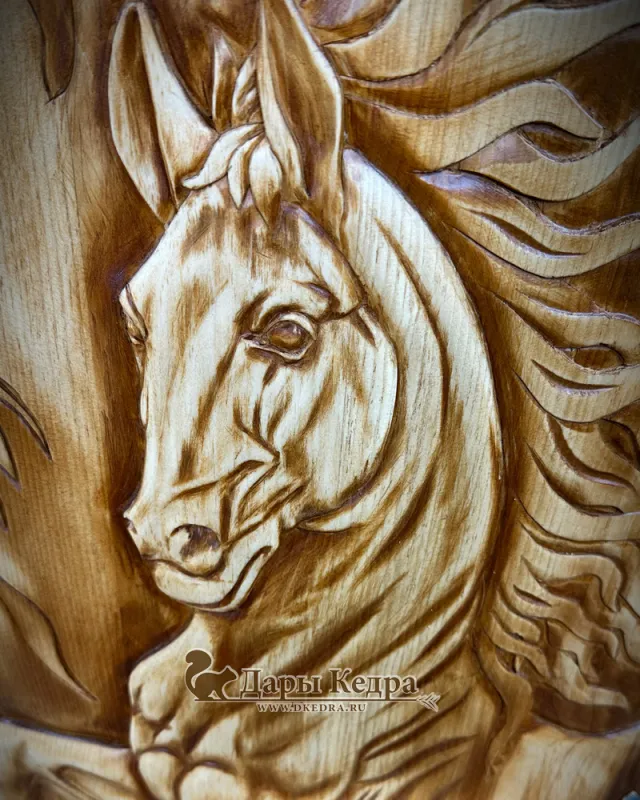 Кедровая бочка (фитобочка) «Огненная лошадь»